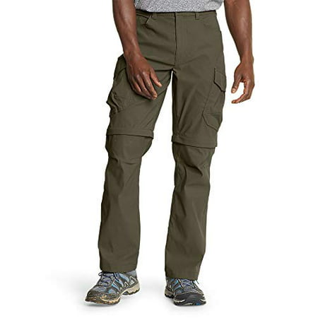 Eddie Bauer Men's Rainier Convertible Pants, Slate Green, 30W x 30L ...