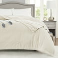 thumbnail image 5 of Beautyrest Electric Micro Fleece Heated Solid Blanket, Full, Ivory, 5 of 12