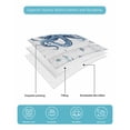 thumbnail image 5 of Quilts Full Size Bedding Set, Blue Octopus Coastal Lightweight Quilted Comforter, Beach Starfish Nautical Coral Retro Soft Reversible Bedspread Coverlet with Pillow Covers for All Season, 78" x 90", 5 of 7
