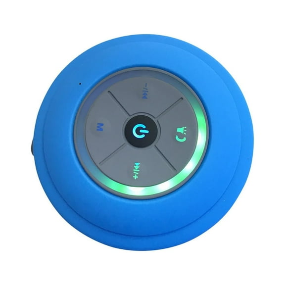 Blasgw Portable Bluetooth Speaker Wireless Shower Speakers For Phone Bluetooth Subwoofer Hand Free Car Speaker Loudspeaker Blue