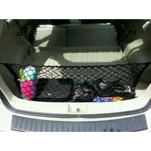 EACCESSORIES EA Rear Trunk Organizer Cargo Net for Subaru Impreza Sport 1995-2023 – Envelope Style Cargo Net for Hatchback – Premium Mesh Elastic Car Trunk Organizer – Compatible with Impreza Sport