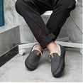 thumbnail image 7 of WOTTE Mens Slippers Cozy Fuzzy Plaid Moccian House Shoe with Memory Foam & Rubber Sole Slip on Indoor Outdoor, Dark Grey Size 12, 7 of 7