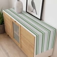 thumbnail image 4 of Sage Green Stripes Table Runner - 70 Inch Long, Kitchen Dining Table Runner Dresser Scarves, Modern Minimalist Horizontal Ombre Lines Farmhouse Decor for Coffee Tables Wedding Party Banquet, 4 of 8