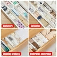 thumbnail image 6 of Silverware Drawer Organizer Expandable Utensil Tray for Kitchen Adjustable Flatware and Cutlery Holder White Cutlery Organiser, 6 of 7