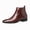 Red, variant on Men’s Classic Chelsea Ankle Boots, Elastic Side Slip-On Dress Boots, Low Block Heel Pointed Toe Ankle Boots