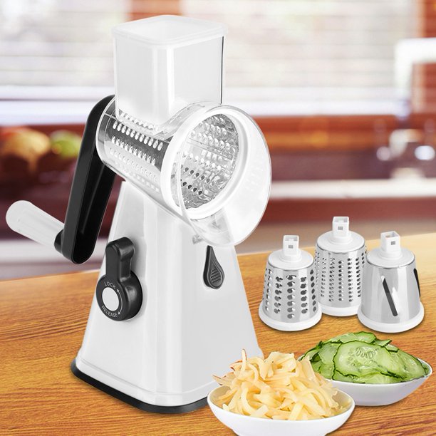 WALFRONT Manual Vegetable Cutter Slicer Hand Round Slicer Vegetable