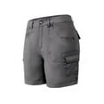 thumbnail image 3 of FASHIONWT Women Thin Mid Rise Casual Plain Woven Cargo Shorts, 3 of 5