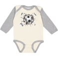 thumbnail image 3 of Inktastic Soccer Breakthrough Boys or Girls Long Sleeve Baby Bodysuit, 3 of 5