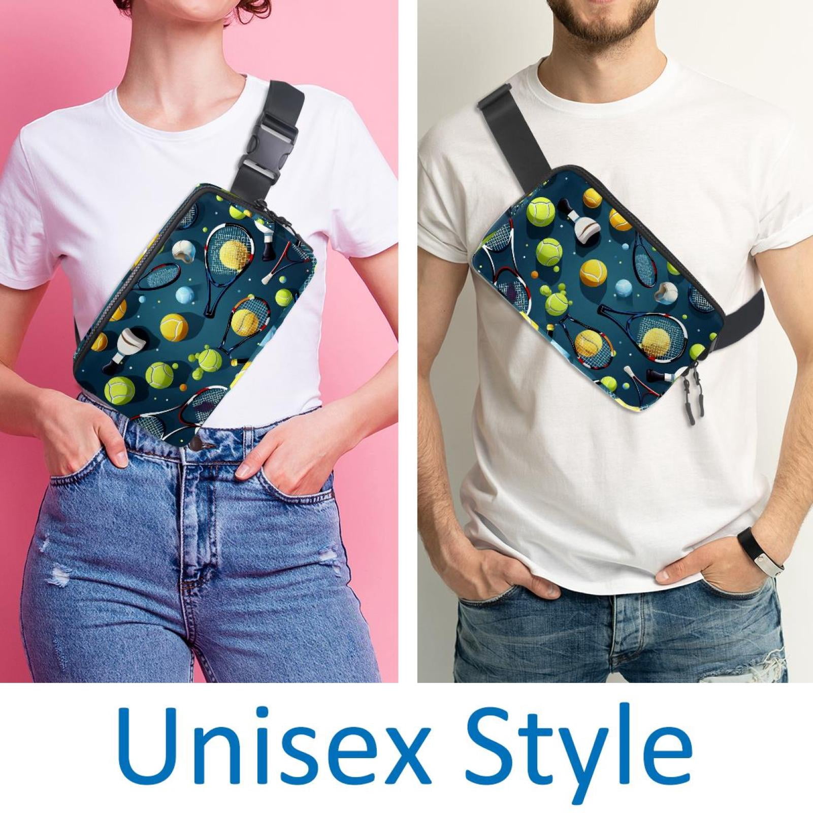 Tennis Running Belt Waist Packs Fanny Bag: Lightweight, Adjustable, with Extension Strap, Unisex