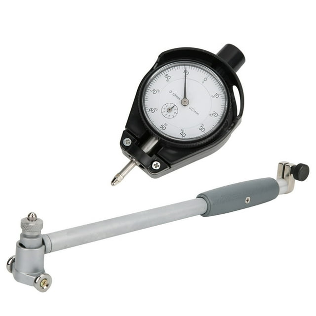 Inner Diameter Dial Dial Bore Gage Inspection Gages Metalworking Inspection Measurement Tool Dial Bore Gage With 12Pcs Measuring Heads Set High Accuracy 0.01mm 50-160mm