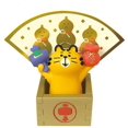 thumbnail image 2 of Tres Serie Fortune de Estilo Japonés Gato con Apertura Tigre de Transporte Dorado Resina de Escritorio de Dibujos Animados Lindos y Saludables para Dar Regalos a Amigos Aproximadamente 10 cm, 2 of 4