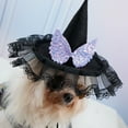 thumbnail image 6 of Adjustable Halloween Pet Witch Hat Cat Puppy Dog Halloween Party Cosplay Costume Headwear Accessories, 6 of 8