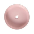 thumbnail image 3 of Pink art ceramic vessel sink for bathroom simple to clean and install, 3 of 7