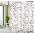 thumbnail image 4 of Ambesonne Paisley Shower Curtain, Wildflowers Leaves Art, 69"Wx75"L, Yellow White Grey, 4 of 4
