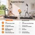 thumbnail image 4 of SONITU Walking Pad with 15% Auto Incline & Handle, 2.5HP Under Desk Treadmill for Home, 300LBS Capacity, Remote Control & LED Display, 4 of 10