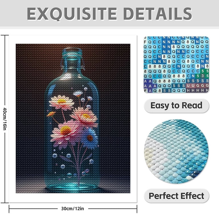 Diamond Art Kit for Adults, Classic Bottle Print No.13 Diamond