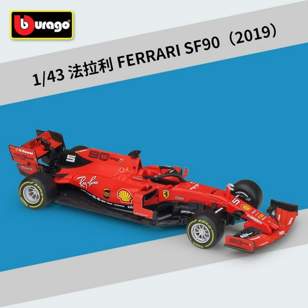 Bburago-Coche de juguete modelo 1:43 2021 F1 mercedes-amg W12 44 # Lewis Hamilton 77 # Valtteri Bottas, aleación de simulación Fivean unisex