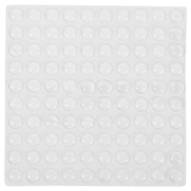 100pcs Self-adhesive Wall Protector Silicone Doorknob Bumpers Wall Stoppers