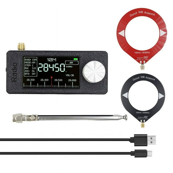 SI4732 Mini Radio 10Khz-180Mhz Portable Radio Receiver 2 Type Antenna Kit AM FM Radio y5290