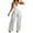White, variant on Summer Outfits for Women Vacation Spring Outfits for Women Clothing Set Female Round Neck Sleeveless Tops Pants Sets Cargo Pant Style S_397 Women's Tracksuits Blue XXL