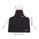 thumbnail image 2 of BESTYASH Delantal Negro De Lona Impermeable Con Bolsillos Para Jardinería Ajustable De Estilo Cruzado, 2 of 8