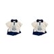 thumbnail image 3 of Sonducket Brothers Disfraces Niños Moda Pullover Turn-down Tops Pantalones cortos sólidos Niñas Dibujos animados Lindo vestido Oso Vestidos Type4 NO4, 3 of 6