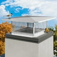 thumbnail image 2 of Dextrus 17" x 21" Fireplace Chimney Cap, Outdoor Chimney Cover, 304 Stainless Steel, with Flexible Metal Strips, Bolts & Gloves Included, 2 of 10