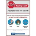 thumbnail image 2 of National Marker B2354862 Stay Home When You Are Sick Poster - 12 x 18 in. Vinyl, 2 of 4