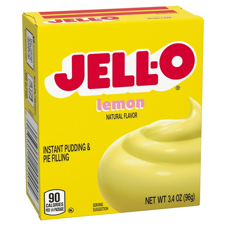 Jell O Lemon Instant Pudding Mix Pie Filling 3.4 oz Box