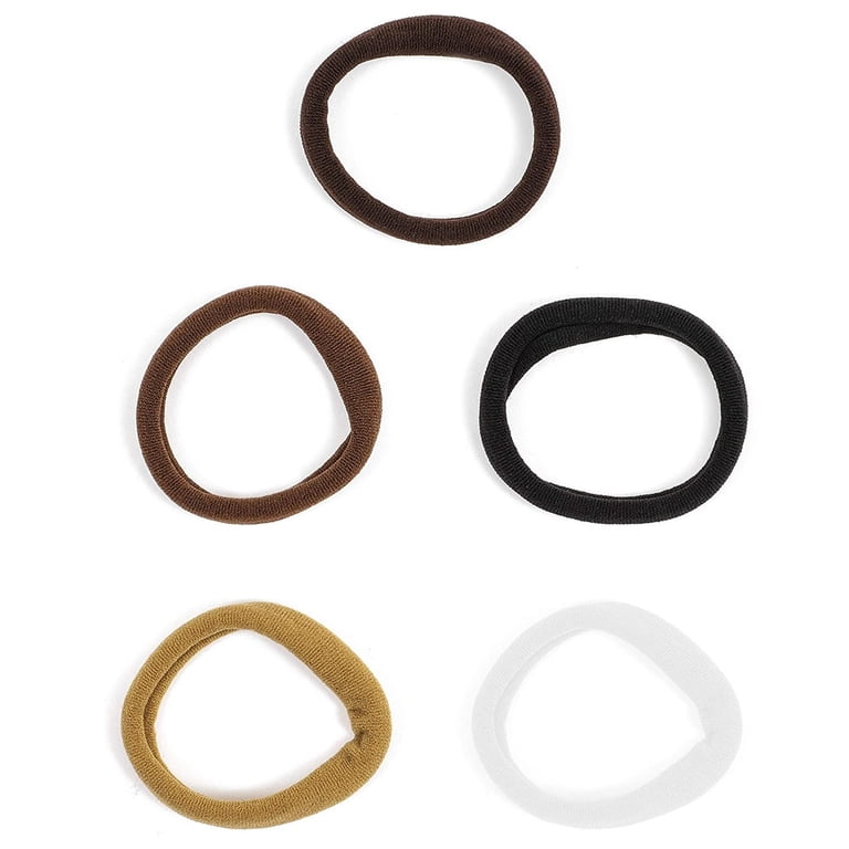 Glamlily 100 Pack Cotton Hair Ties, Elastic Bands, 5 Colors  display picture 1