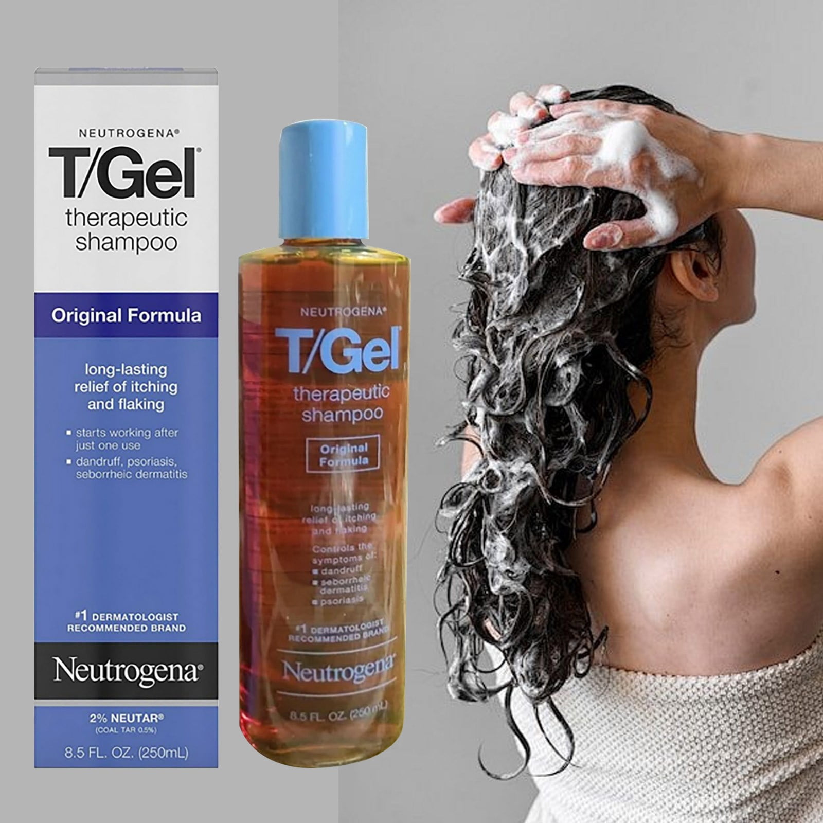 T/Gel Therapeutic Shampoo Original Formula 8.50 Oz 250ml - Walmart.ca