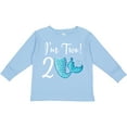 thumbnail image 3 of Inktastic 2nd Birthday Mermaid Party Girls Long Sleeve Toddler T-Shirt, 3 of 5