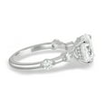 thumbnail image 3 of ESTE ORIGIN 2.00Ct Oval Cut Lab-Grown Diamond Solitaire Engagement Ring, Hidden Halo & Accent Stone Ring in 10K White Gold for Women, 3 of 6