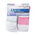 thumbnail image 3 of Fruit of the Loom Women's Fit For Me Everyday Active Crew Socks 6 Pair, 3 of 3
