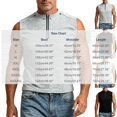 thumbnail image 3 of Nmnitkp Tank Tops Men Half-Zip Sleeveless Tank Tops, Loose Fit Crew Neck Breathable Solid Color Shirts for Summer Casual, Workout & Streetwear Wear Gray,M, 3 of 6