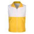 thumbnail image 2 of Womens Tank Tops- Women's Lightweight Fishing Vest, Color Block Casual Zip Up Utility Sleeveless Travel Hiking Golf Jackets with Pockets Yellow XXXXL, 2 of 5