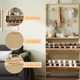 thumbnail image 4 of VEANERWOOD 64" H Tall Shoe Cabinet with 2 Doors, Rattan Shoe Storage Cabinet with Metal Hanging Hooks for Foyer, Entryway, Hallway, 4 of 8