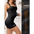 thumbnail image 7 of Athlemo Women's Ribbed Sleeveless Bodysuit One-Piece Romper Black Sizes  S-XL, 7 of 7