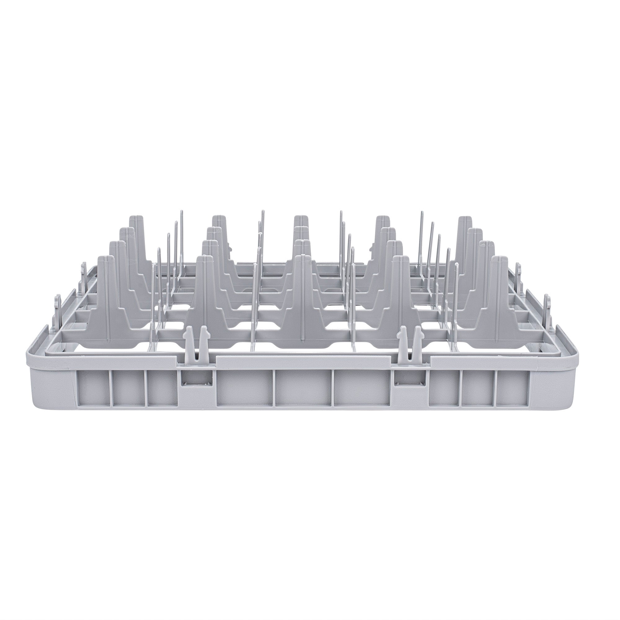 Clean Tek Professional Gray Full Drop Extender - 25 Compartments - 19 3/4" x 19 3/4" x 4 3/4" - 1 count box