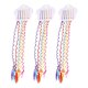 thumbnail image 3 of Bohemian Style Colorful Hair Bands Set of 3 Durable Fake Ponytail Accessories for Braids, Messy Buns, and Daily Wear, 3 of 4