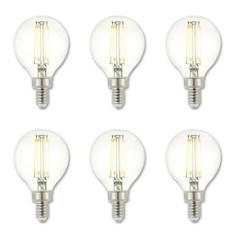 

Westinghouse 5023220 Pack Of (6) 3.8 Watt Vintage Edison Dimmable G16.5 Candelabra (E12)