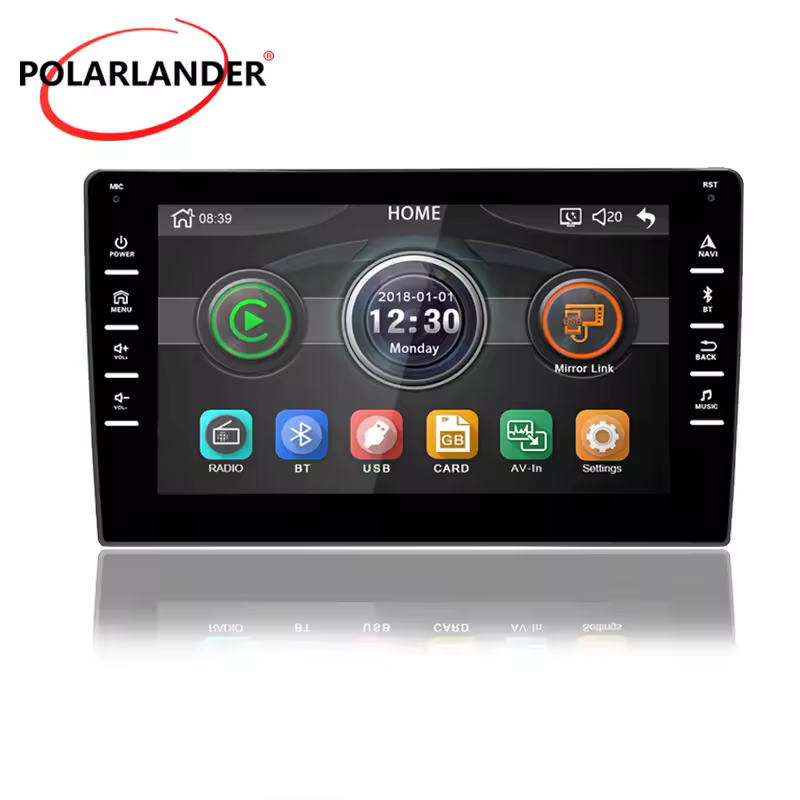 1 DIN Car Radio Universal MP5 Player Bluetooth FM 8 Inch Touch Screen DVR For Android 2.5D Mirrorlink Multimedia