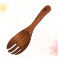 thumbnail image 4 of CHICHUMID 1Set Spork Salad Fork Spoon Acacia Wood Flatware Safe Non-Scratch Eco-Friendly for Cooking Everyday Use, 4 of 7