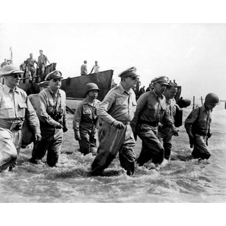 General Douglas MacArthur Returns to Philippines October 20 1944 Poster Print by McMahan Photo Archive (10 x (Best Way To Archive Photos)