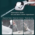 thumbnail image 5 of Cabezal de ducha presurizado de calidad superior - Cabezales de ducha portátiles de alta presión que ahorran agua - Cabezales de ducha potentes de 4 configuraciones - Corte de agua con un solo toque,1 Afortunado Sencillez, 5 of 5