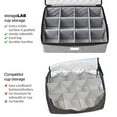 thumbnail image 5 of China Storage Set, Hard Shell and Stackable, for Dinnerware Storage and Transport, Protects Dishes Cups and Mugs, Felt Plate Dividers Included (Grey, 5 Piece Set), 5 of 5