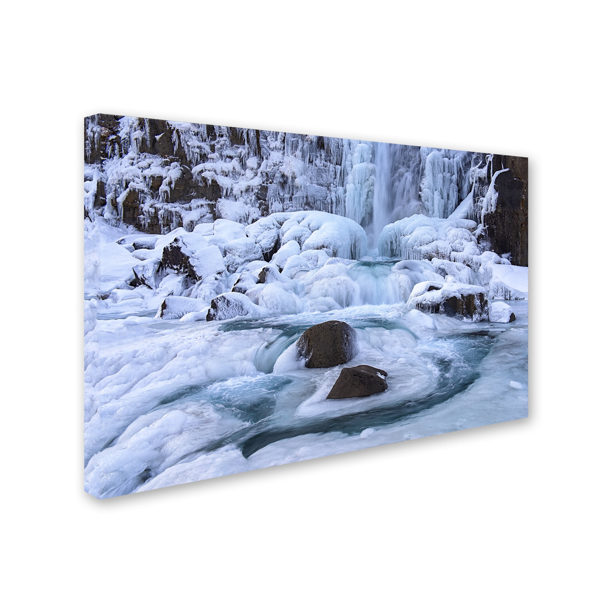 Trademark Fine Art "Frosty Falls" Canvas Art by Michael Blanchette Photography