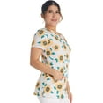 thumbnail image 4 of Dickies EDS Scrubs Top For Women V-Neck Print DK717, 4 of 7
