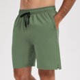 thumbnail image 2 of FRSASU Men's Workout Running Shorts Casual Lightweight Athletic Quick-Dry Gym Active Shorts with Pockets Army Green, 2 of 8