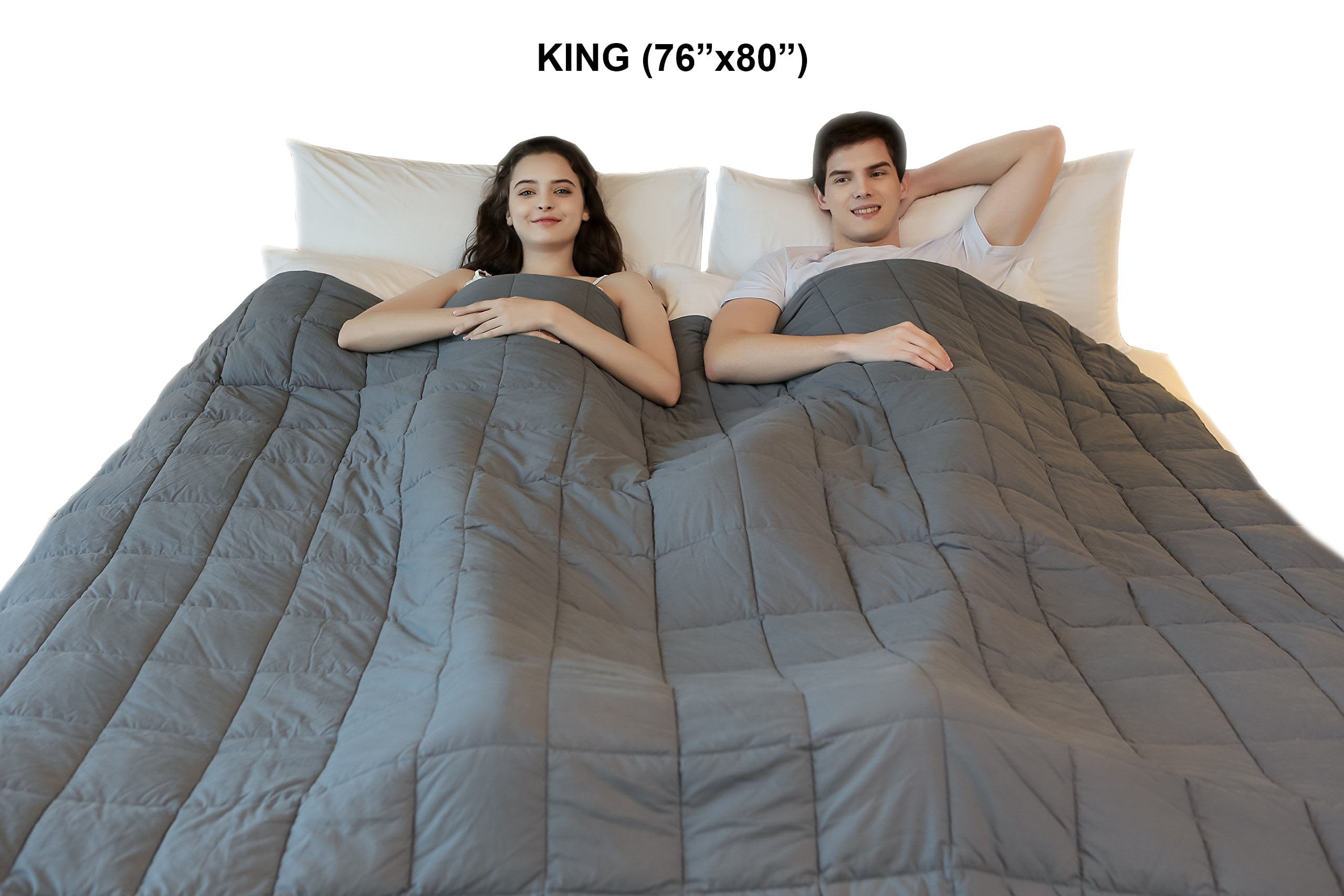 King Sized Weighted Blanket - Soft Weighted Throw Blanket Heavy